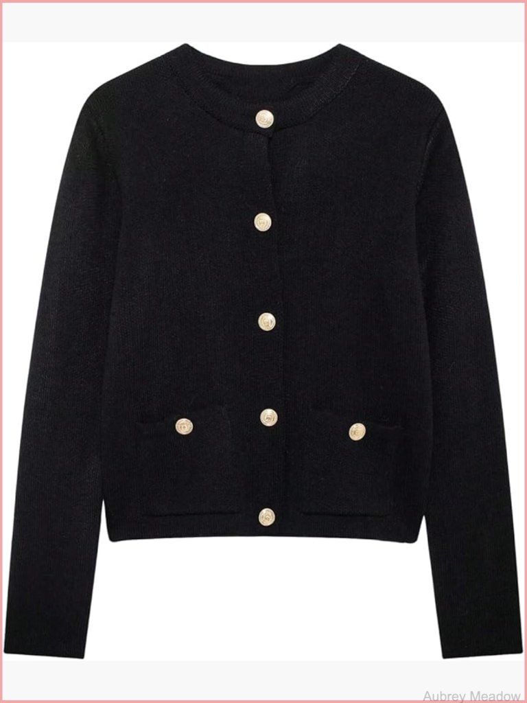 Button Up Cardigan Sweaters With Pockets Fall Outerwear Long Sleeve